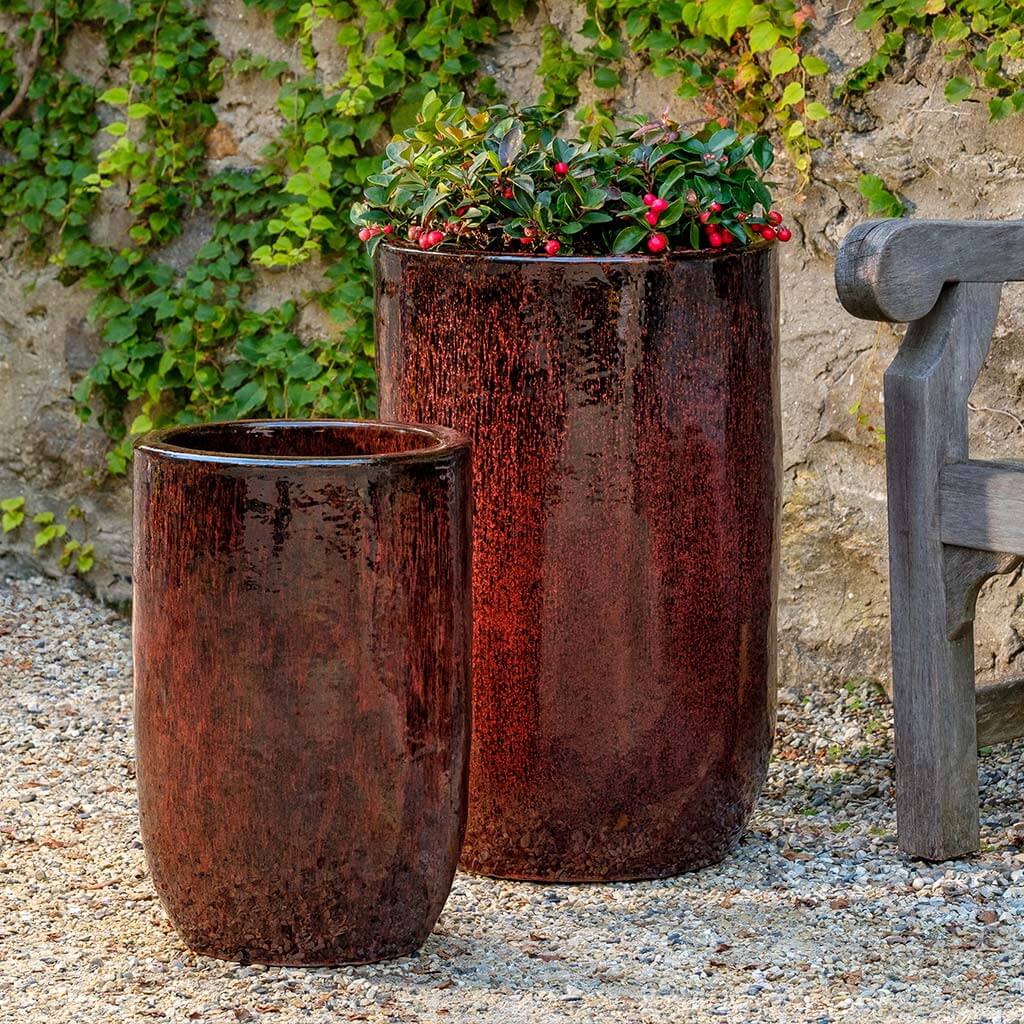 large red pots for plants Merlot Planter