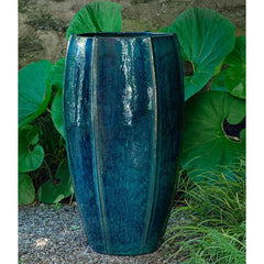 Photo of Campania Rib Vault Planter, Tall- Metallic - Marquis Gardens