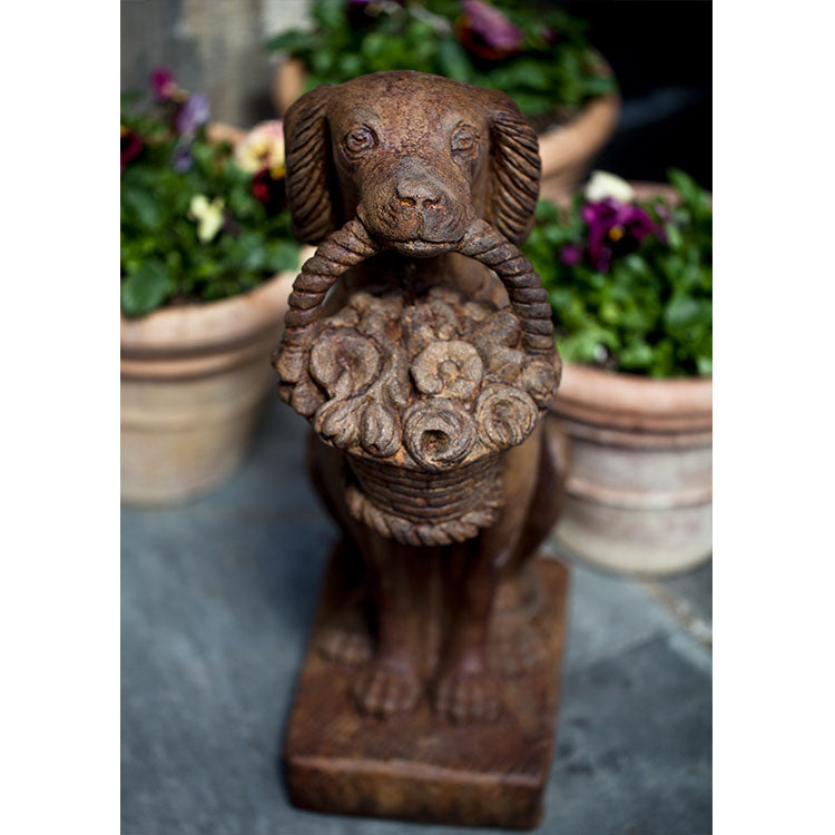 Photo of Campania Vintage Dog With Basket - Marquis Gardens