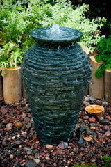 Photo of Aquascape Stacked Slate Urn Fountain Kits - Marquis Gardens