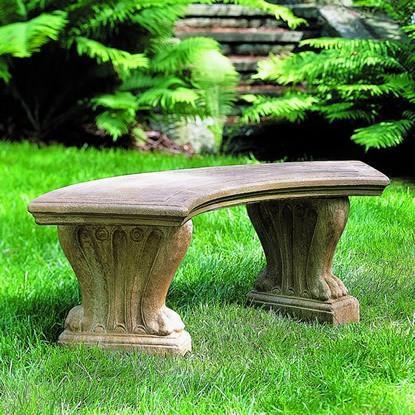 Photo of Campania Curved West Chester Bench - Marquis Gardens