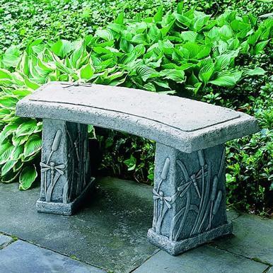 Photo of Campania Dragonfly Curved Bench - Marquis Gardens