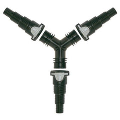 Photo of Laguna Y-Connector with 3 1-1/2" Click-Fit Connectors with 1, 1-1/4" and 1-1/2" Adapters - Marquis Gardens