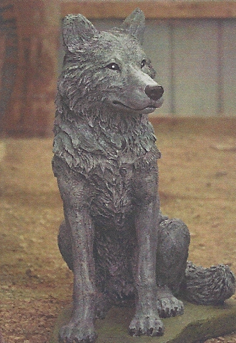 Photo of Large Sitting Wolf - Marquis Gardens