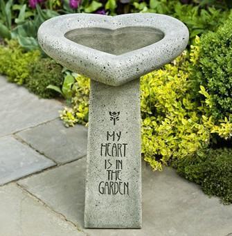 Photo of Campania My Heart is in the Garden Birdbath - Marquis Gardens