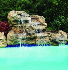 Photo of The Serenity Medium - Complete Swimming Pool Waterfall Kit by Universal Rocks - Marquis Gardens