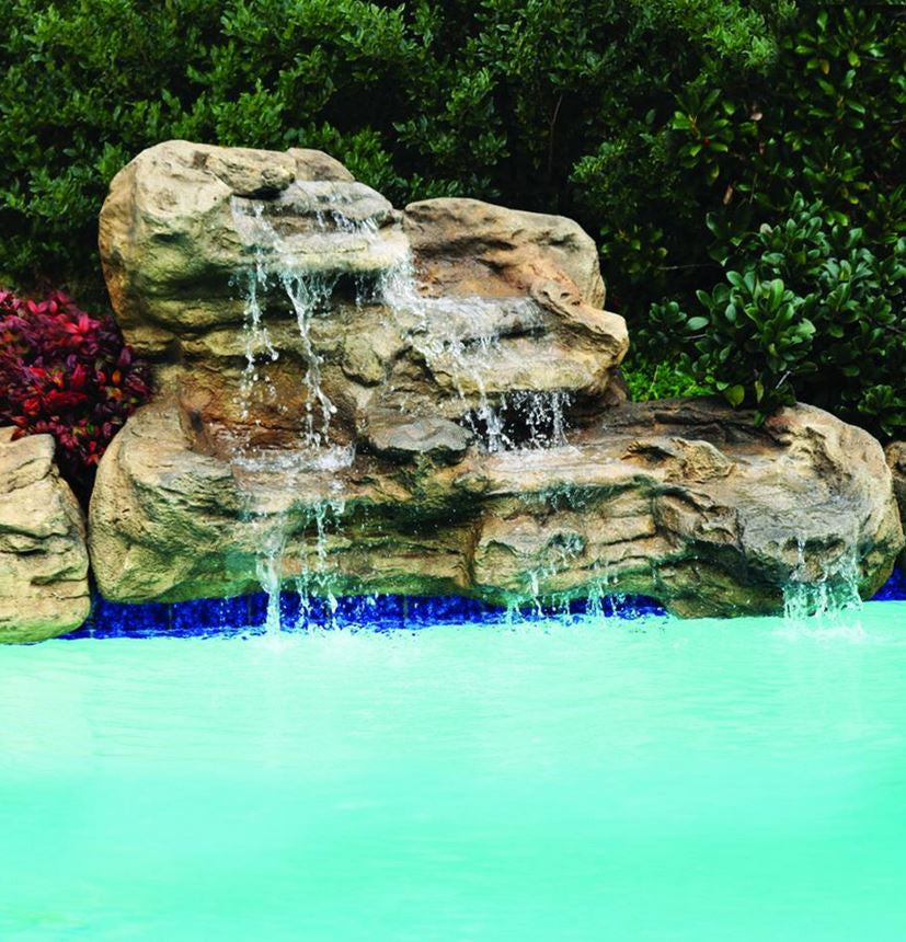 Photo of The Serenity Medium - Swimming Pool Waterfall - PLEW-003 MED by Universal Rocks - Marquis Gardens