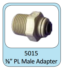 Photo of ProEco Push Lock Male Adapter 3/8"  - Marquis Gardens