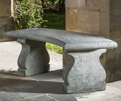 Photo of Campania Provencal Curved Bench - Marquis Gardens