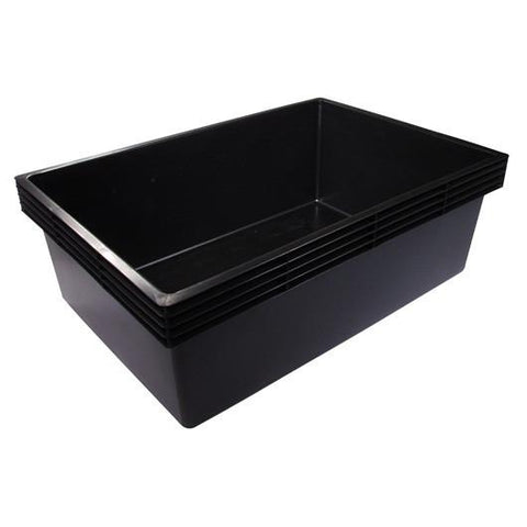 Laguna Rectangular Heavy Duty Black Plastic Basins - Marquis Gardens ...