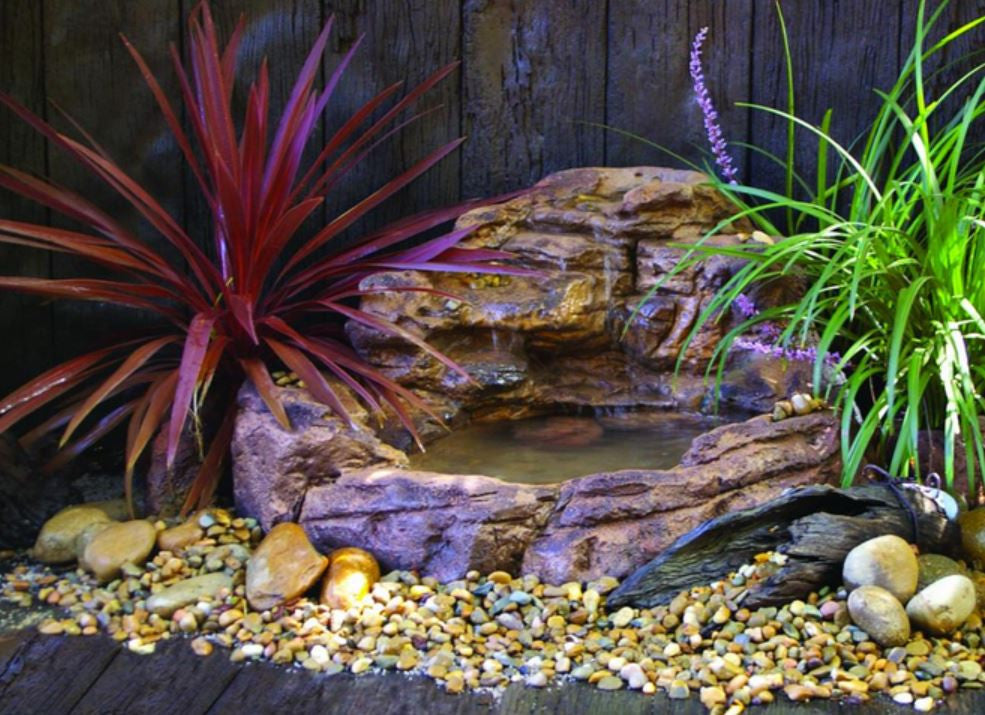 Photo of Small Waterfall Pond - SWP-008 by Universal Rocks - Marquis Gardens