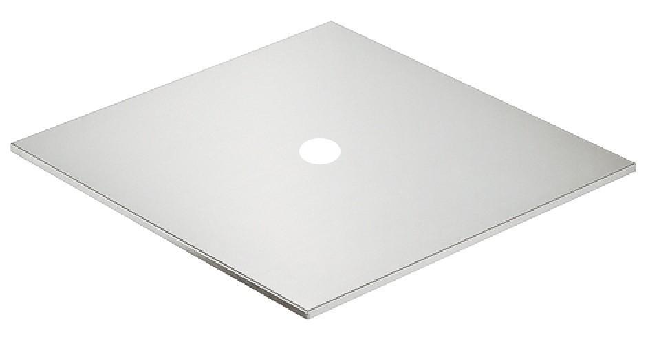 24" Aluminum Square Plate with 1.25" Core Out