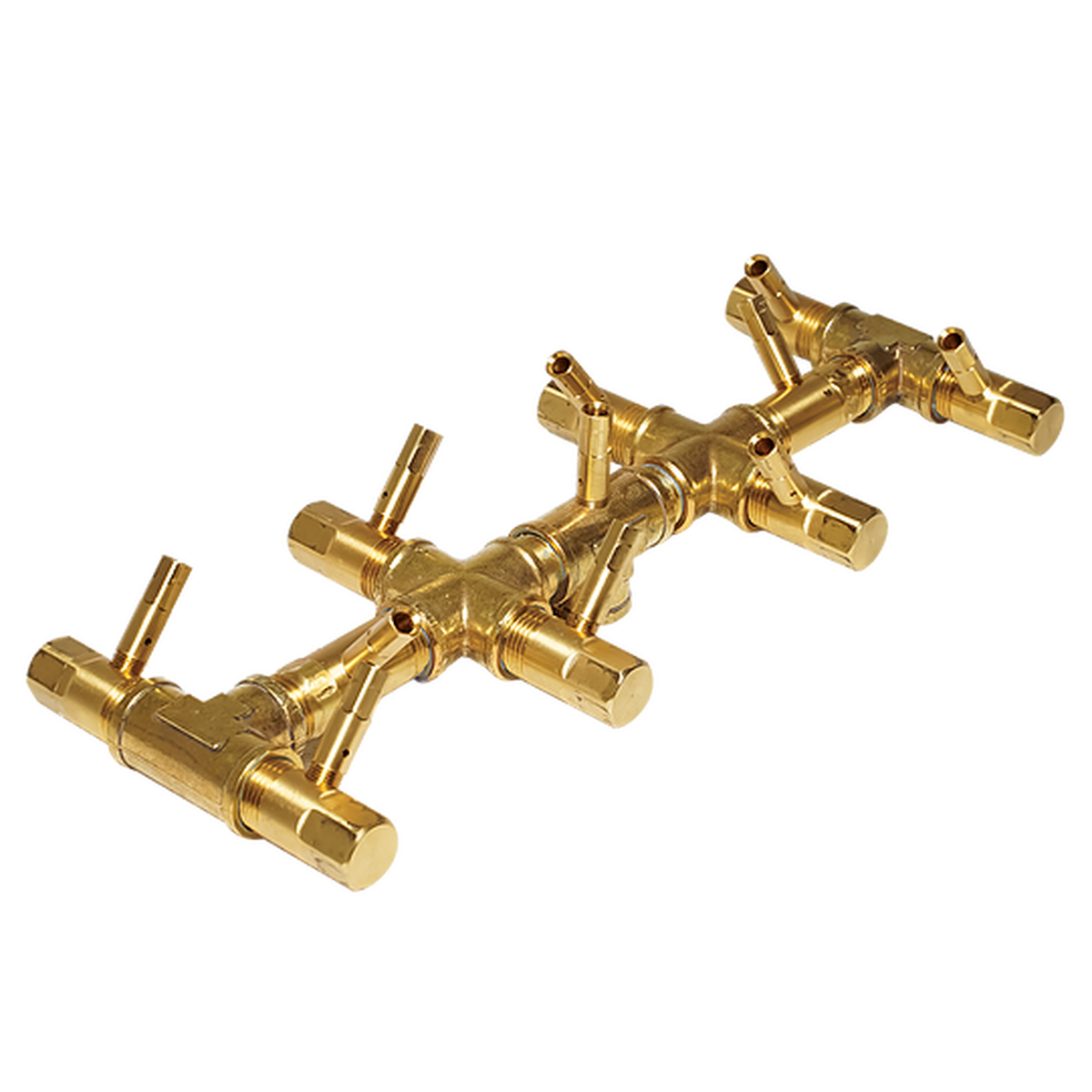 Photo of Tree-Style Linear Crossfire Brass Burners - Marquis Gardens