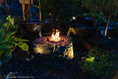 Photo of Aquascape Faux Stone Fire Pit  - Marquis Gardens