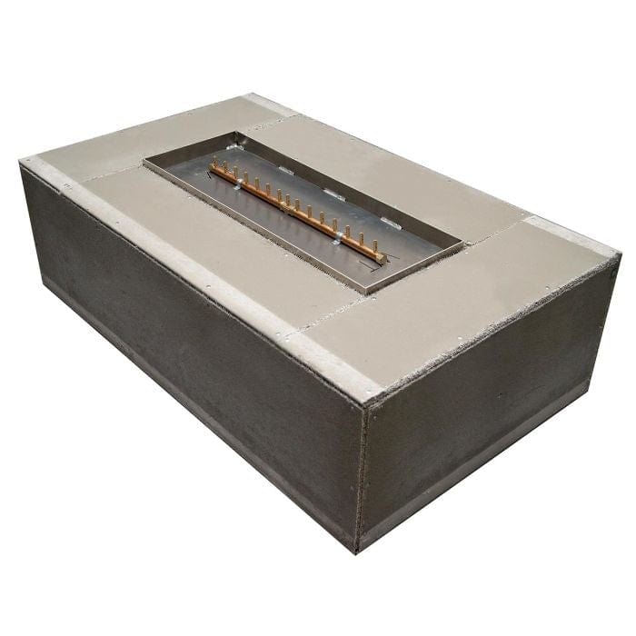 Photo of Rectangular with Linear Ready To Finish Fire Pit Kits - Marquis Gardens