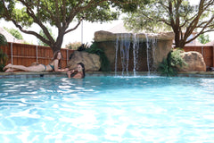 Photo of Sunset Grove - Complete Swimming Pool Waterfall Kit by Universal Rocks - Marquis Gardens