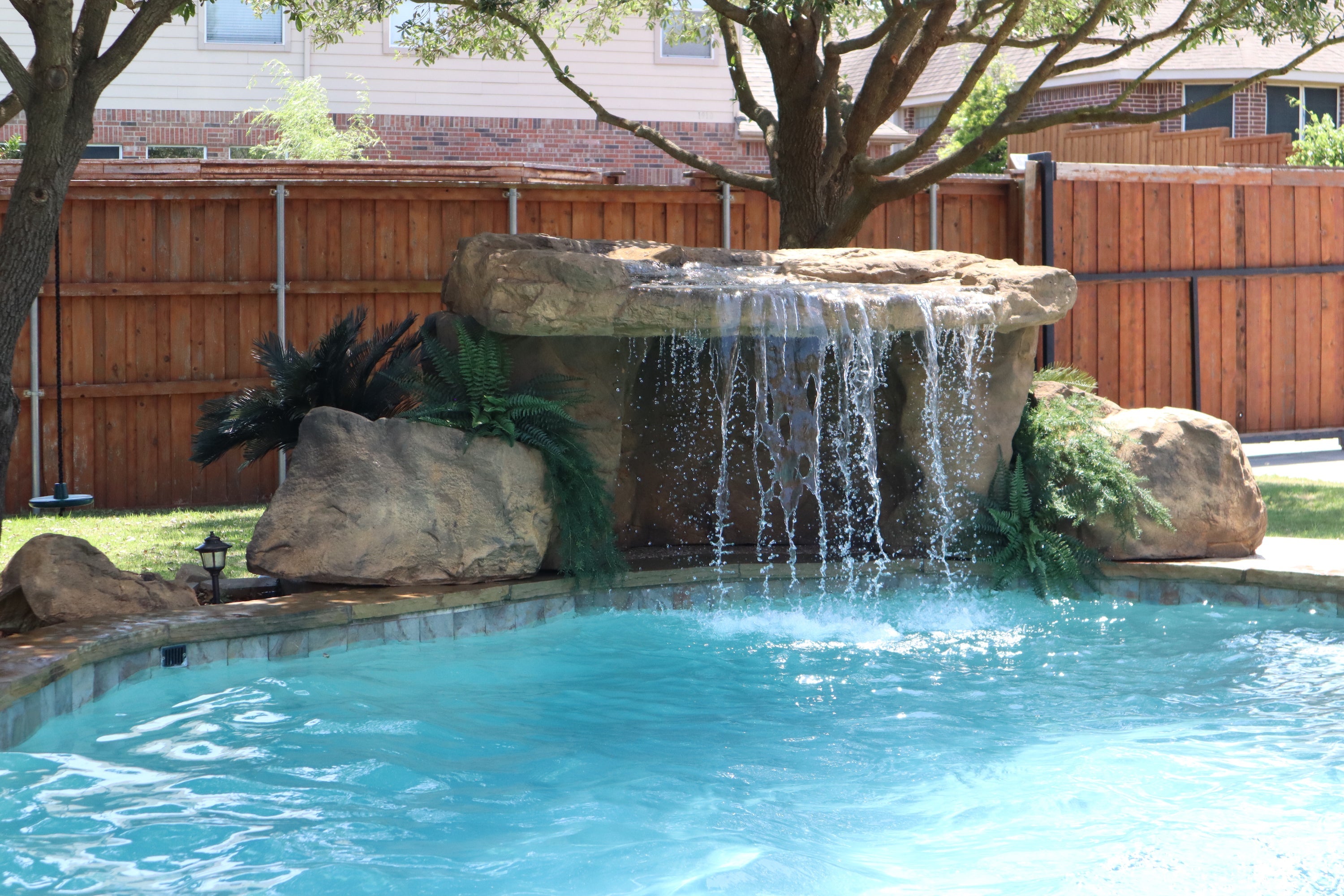 Sunset Grove - Complete Swimming Pool Waterfall Kit by Universal Rocks ...