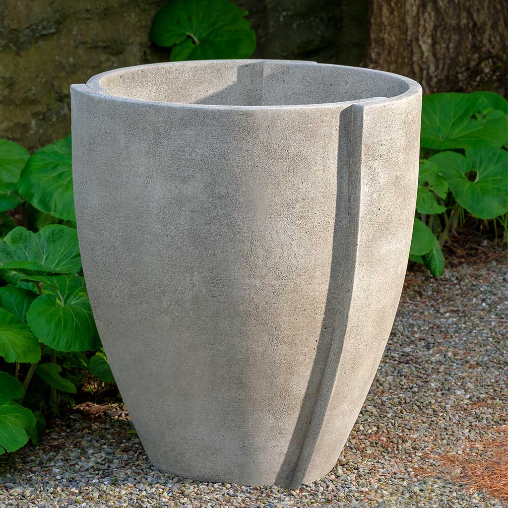 stone pots for outdoor plants Campania International Concept Planter Greystone / Small
