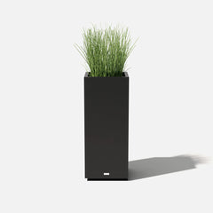 Veradek Pedestal Tall Black Planter - Clearance